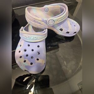 CROCS Kids Tie-Dye Lavender Multi Classic Clog